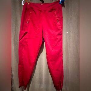Healing Hands Red Women's scrub pants joggers